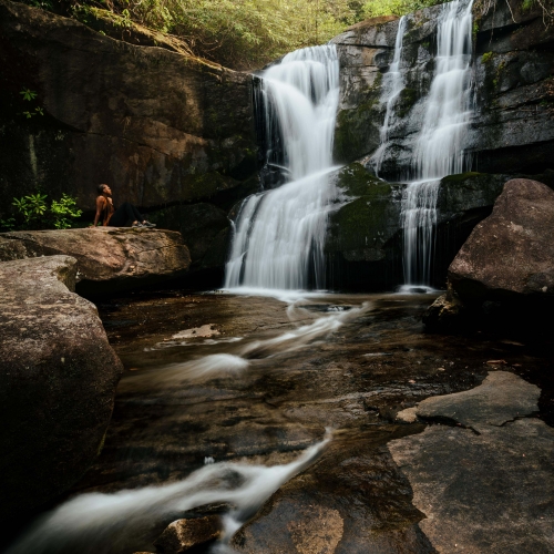Small Amongst Cedar Rock Falls