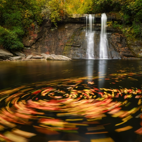 Fall Swirl at Silver Run Falls