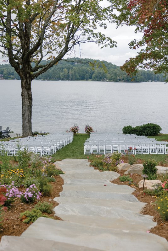 A serene spot for the outdoor ceremony.