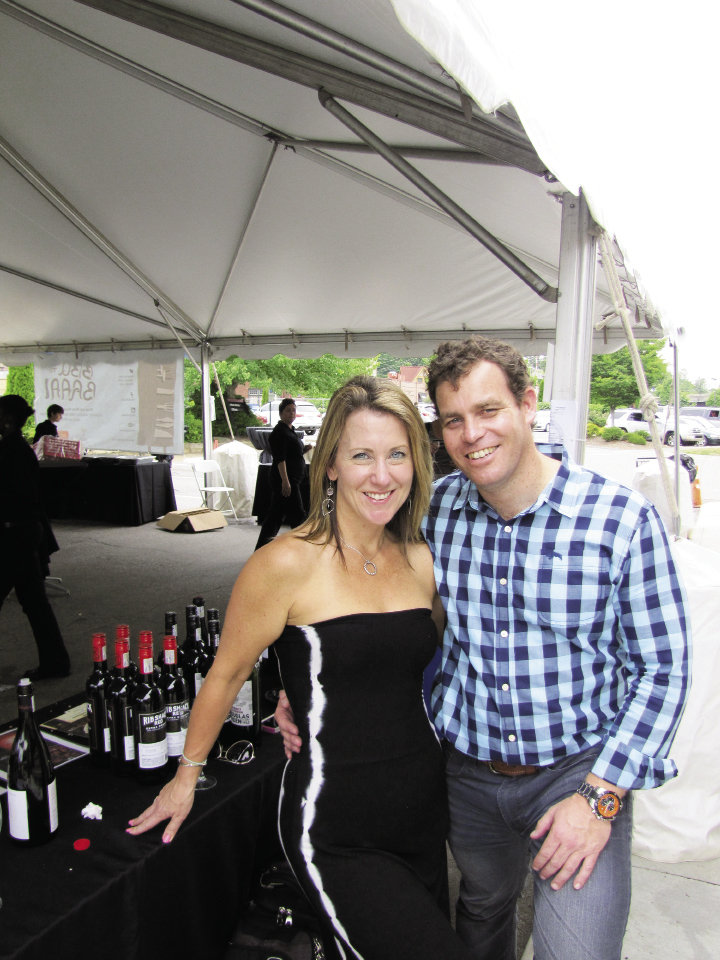Allison Lafferty and Alister Glen with  DGB wines