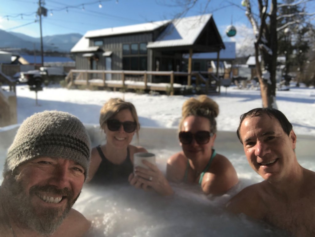 Water 65 guests enjoy the hot tub. Courtesy of Water 65.