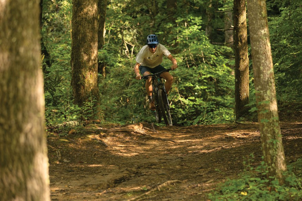 One of Old Fort’s biggest draws for visitors is its extensive mountain biking trails