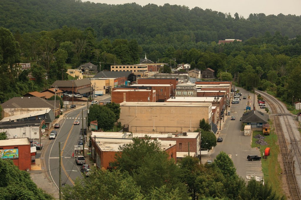Downtown Spruce Pine lost many businesses in the flood.