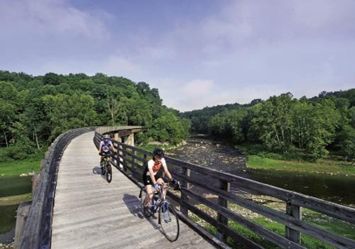 The confluence of the Holston River is one of the many scenic spots along the trail, which is also open to horseback riding.