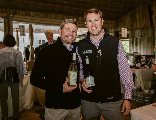 Winemaker Chad Johnson of Boomtown Wines with John Sanders of Schug Wines