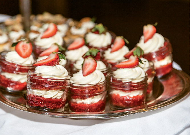 A decadent display of desserts was created by Old Edwards Inn’s Executive Chef Chris Huerta.