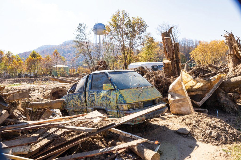 Barnardsville’s location along small rivers and creeks made it a prime spot for storm damage.