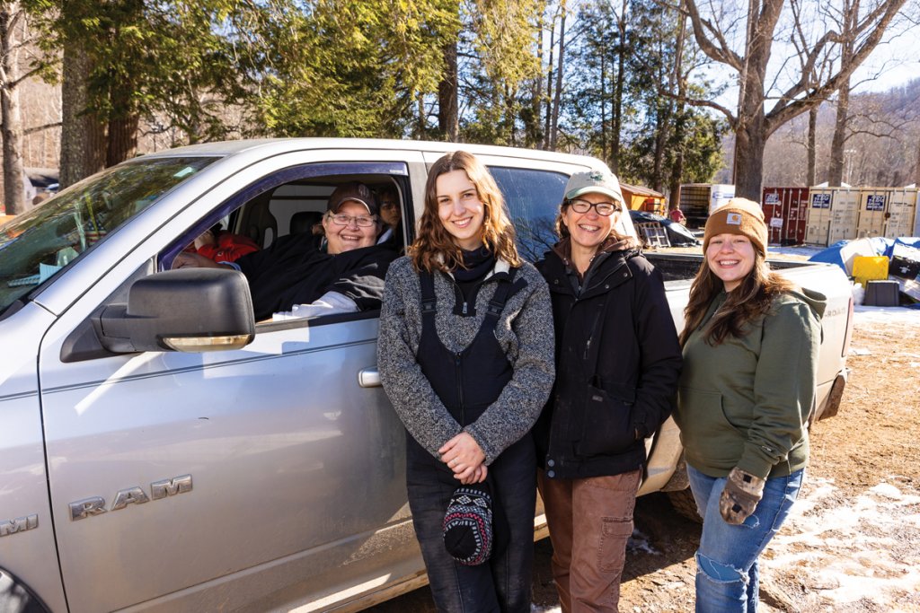 Vickie Cook (left) has dedicated many years to the Big Ivy Community Center in Barnardsville. She and other volunteers have mobilized to meet their community’s needs following devastating storm damage.