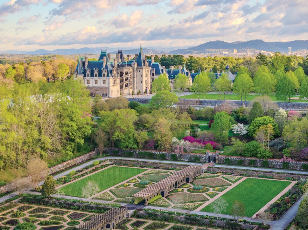 The Biltmore’s gardens sprawl across the estate’s 8,000-acre landscape.