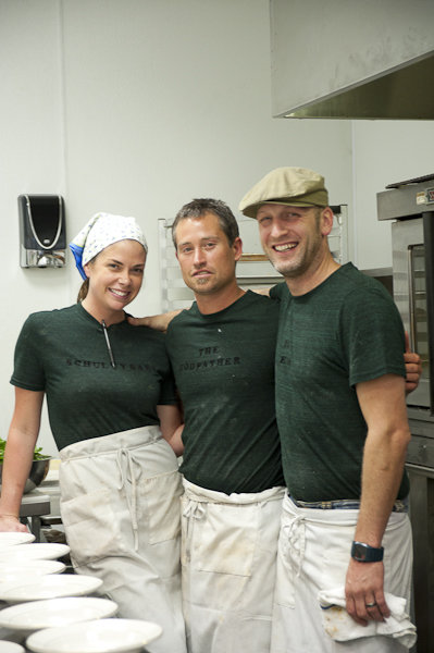 Chef Nate Allen and members of his Knife &amp; Fork team.