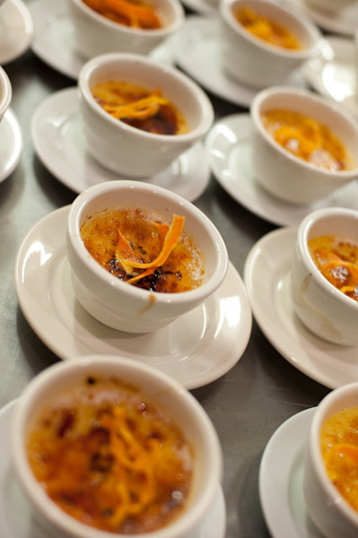 Carrot crème brûlée with candied carrots by team Pack&#039;s Tavern