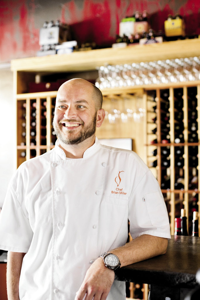 Chef Brian Miller blends Southern culinary traditions with more distant influences.