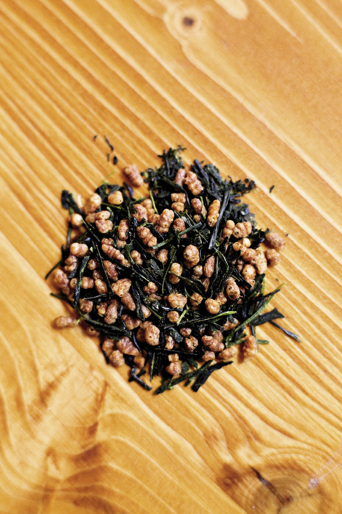 Genmaichia, a Japanese green mixed with toasted brown rice