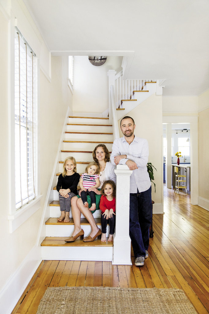 home sweet home Kevin and Harli Palme turned an ailing Dutch colonial-style house in Asheville’s Montford neighborhood into a bright abode in which to raise their three girls.