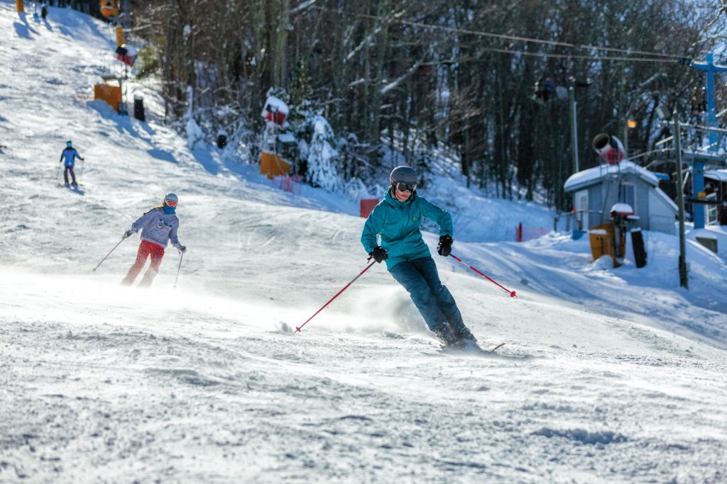 Cataloochee Ski Area is home to many fun winter sports activities, including slopes for skiiers and snowboarders as well as a tubing run for an easier thrill. Courtesy of Cataloochee Ski Area.
