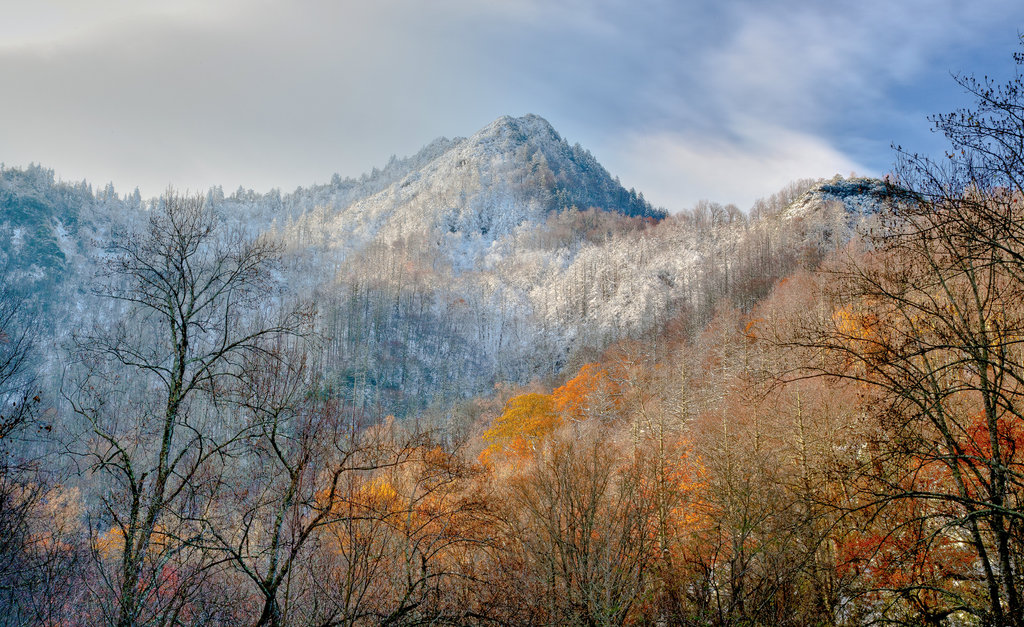 Finalist: Chimney Tops First Snow by Terry Barnes (Professional category)