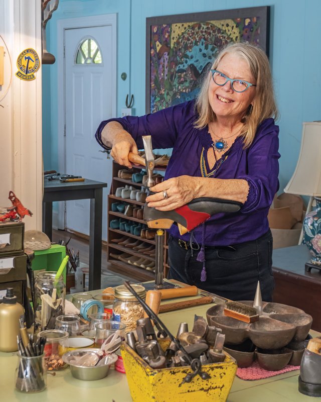 Robertson crafts out of her home studio.