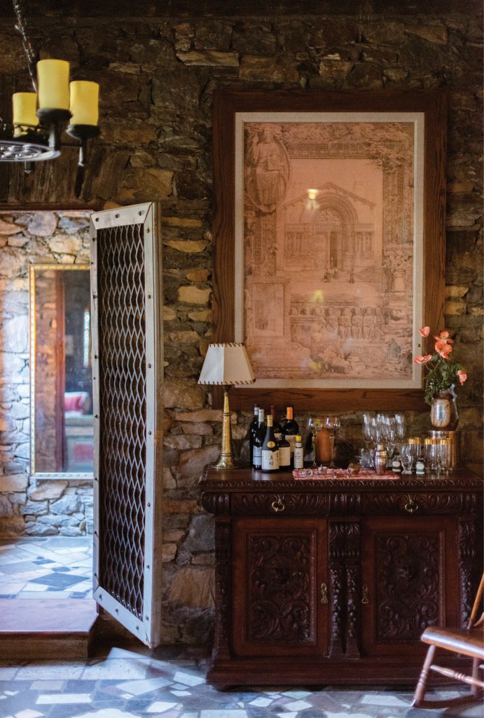Interior stone walls contribute to its otherworldly feel.