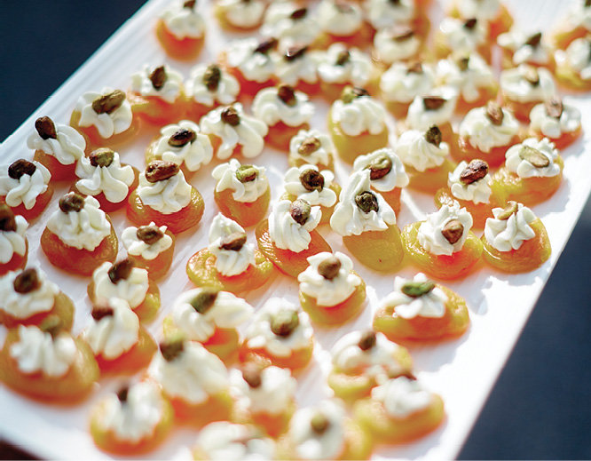 Canapés by catering partner The Cuisine Team