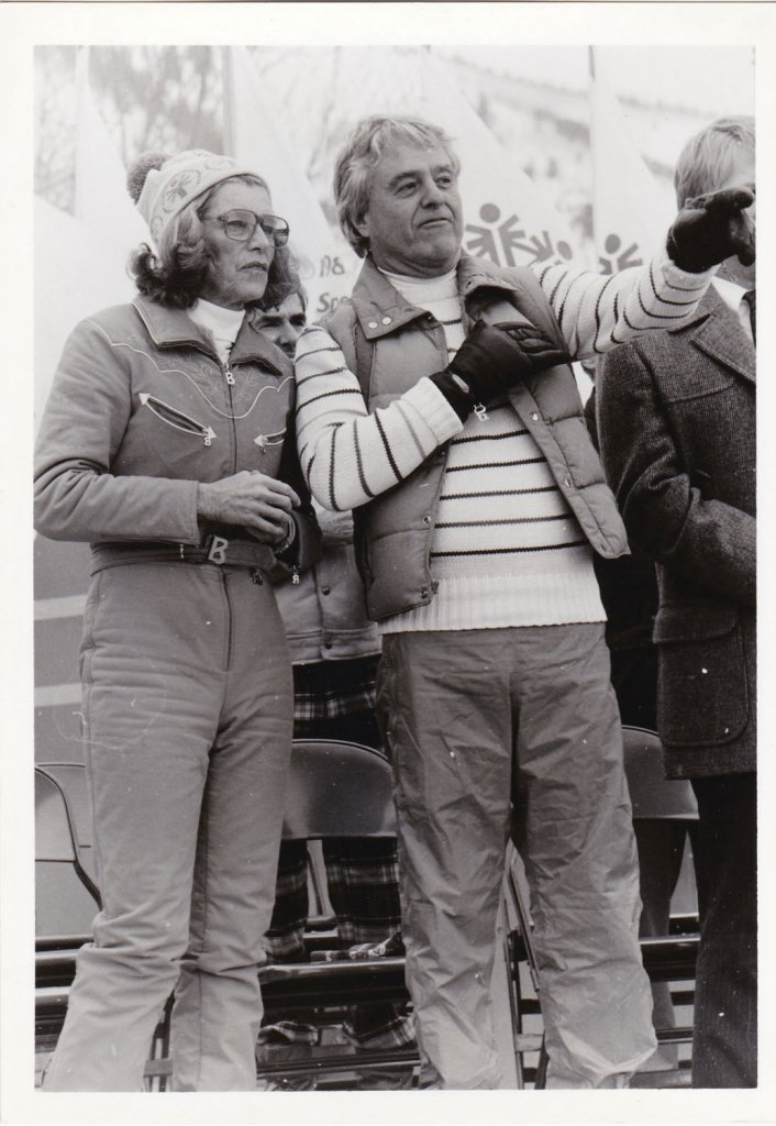 Eunice Kennedy Shriver and husband Sargent noticed the professionalism that French-Swiss Ski College brought to the SoutheasternWinter Special Olympics at Appalachian Ski Mtn., the first regional games in the country.