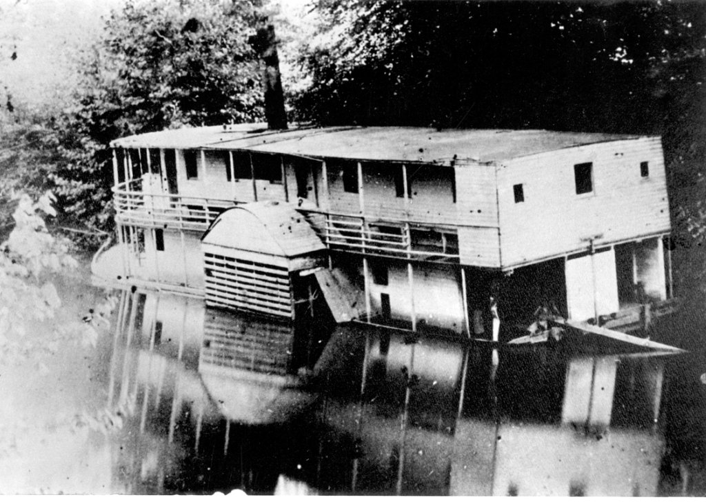 Built in 1881 to provide riverboat service from Horseshoe to Newport, TN, the Mountain Lily never steamed more than a few miles before being washed aground.