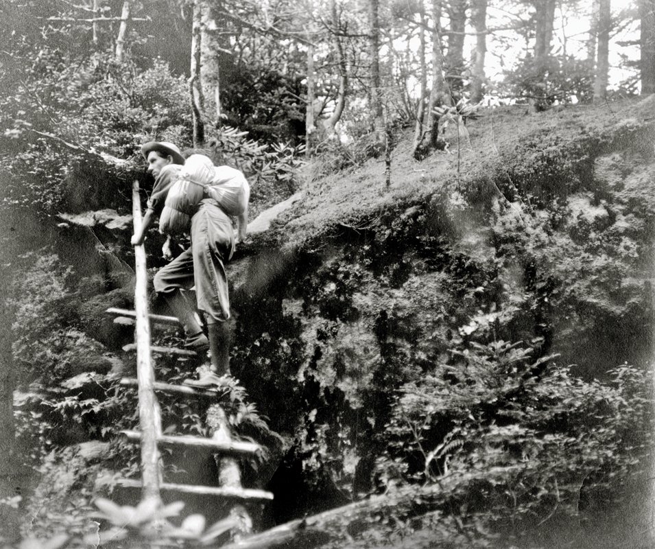 Adventure Arrives This 1906 summit trail ladder still recalls the challenges Grandfather hikers face today. Five years later, Margaret Morley called her ladder hike “the event of the season.”