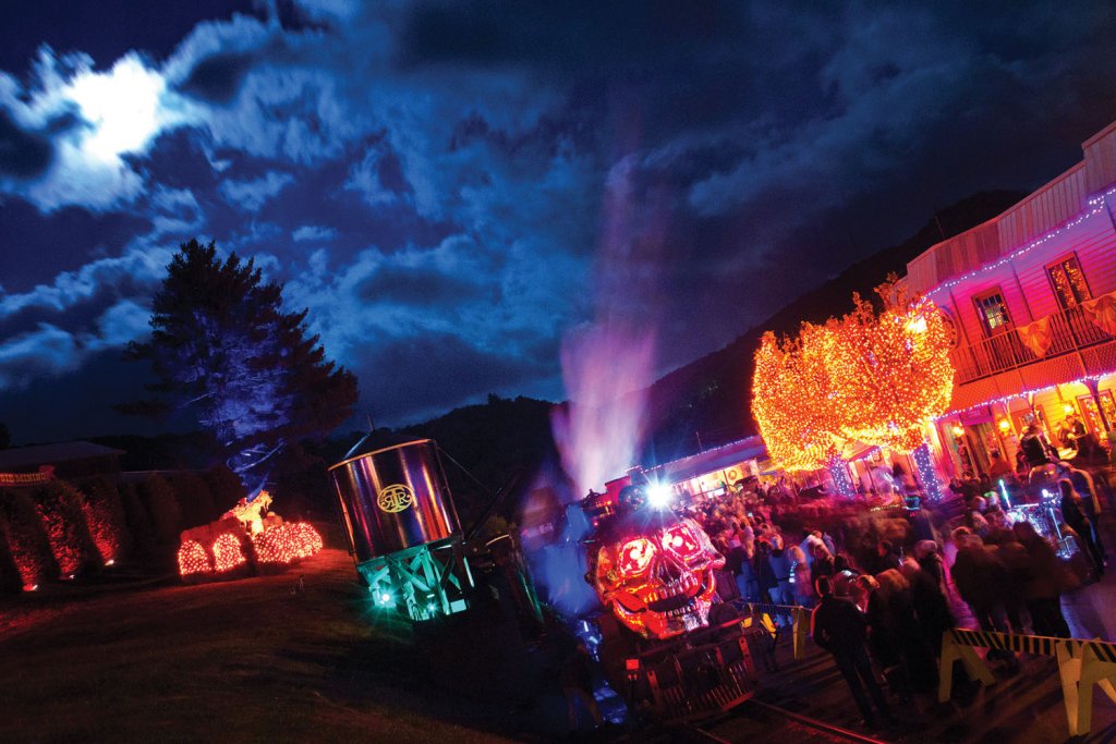 Tweetsie Railroad is a family-friendly attraction that goes all out for Halloween.