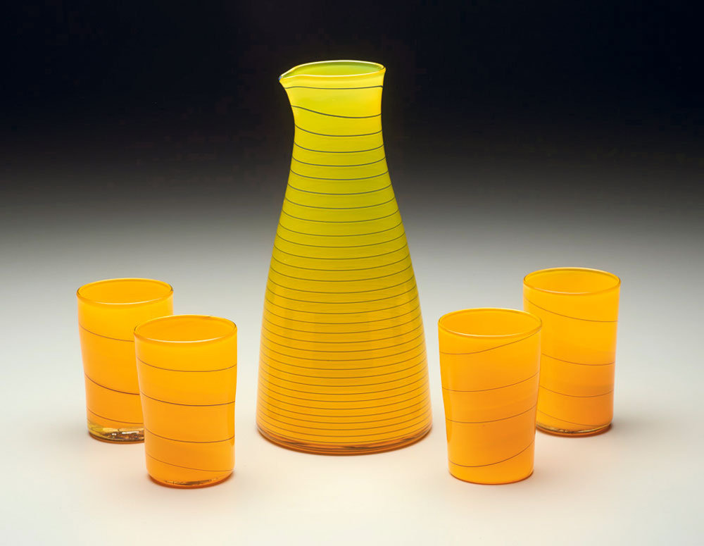 Wilson’s functional pieces include a sake set