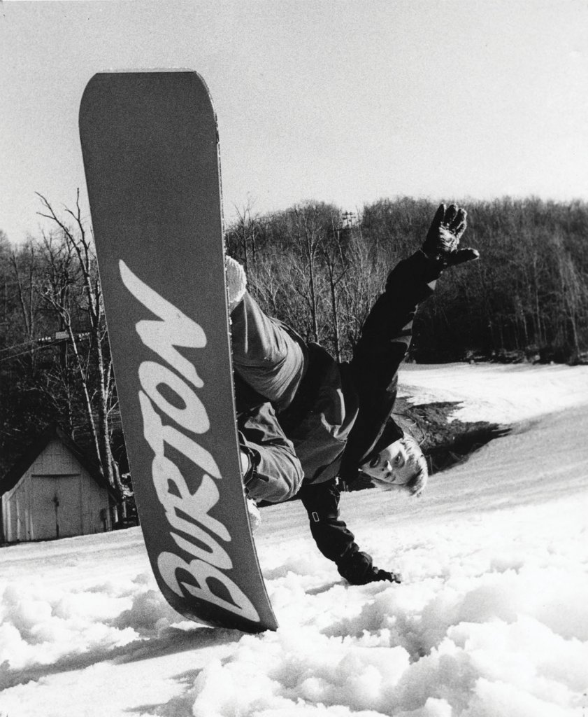 J.J. Collier of Banner Elk was a star in snowboarding’s early years. Courtesy of Randy Johnson.