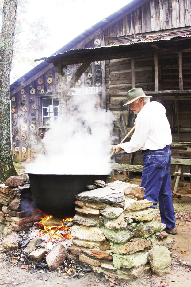 Hundreds of volunteers staff the festival as crafters, reenactors, and docents, sharing cultural practices from the 1700s and 1800s such as basketmaking and boiling peanuts.