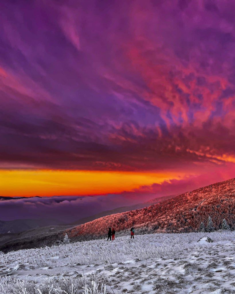 Readers&#039; Choice Winner -- Subzero Surprise - Thomas Mabry A bitter, cold January morning rewards the hikers willing to brave the freezing wind with an unforgettable sunrise atop Roan Mountain in Mitchell County. {Professional} @honeybadgerimages
