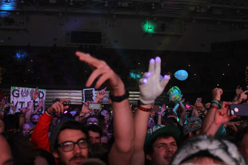 Crowd revelry at Mountain Oasis Electronic Music Summit