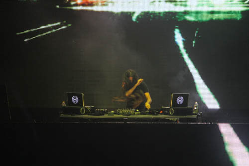 Bassnectar performs on opening night of the Mountain Oasis Electronic Music Summit.