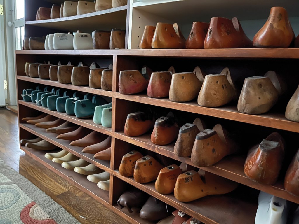 Shoes are crafted using lasts, which are sturdy models of feet.