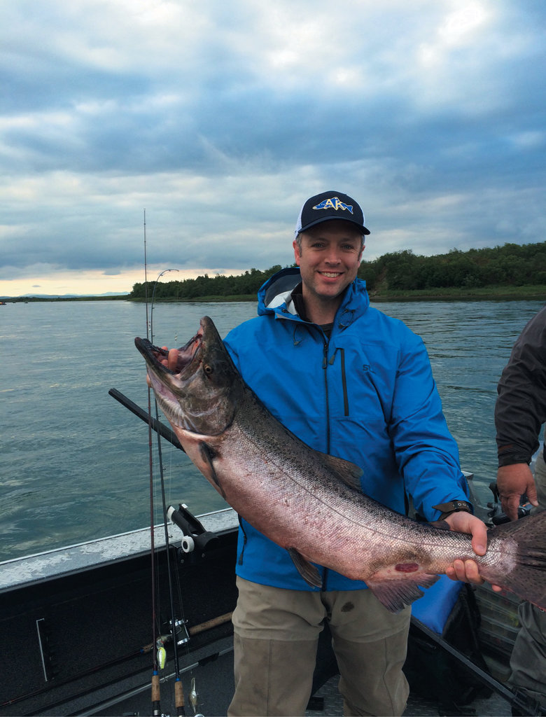 Nice Catch - During a trip to Alaska through Seafood Watch, Dissen learned firsthand about sustainable fishing practices.