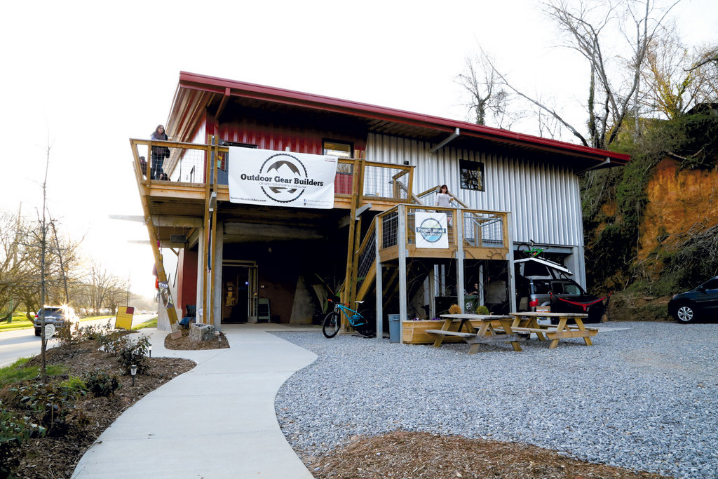 The VIP event was held at the new Smoky Mountain Adventure Center in Asheville.