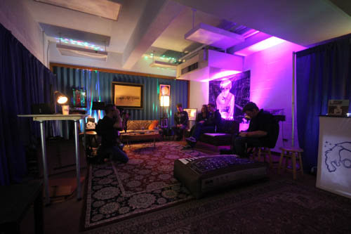 The Bob Moog Foundation Lounge at Mountain Oasis Electronic Music Summit in Asheville.