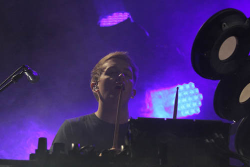 Disclosure performs during the Mountain Oasis Electronic Music Summit in Asheville.