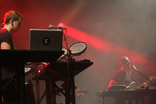 Disclosure performs during the Mountain Oasis Electronic Music Summit in Asheville.