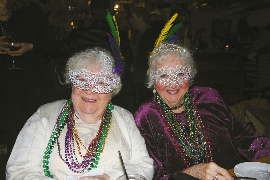 Revelers from the Red Hat Society