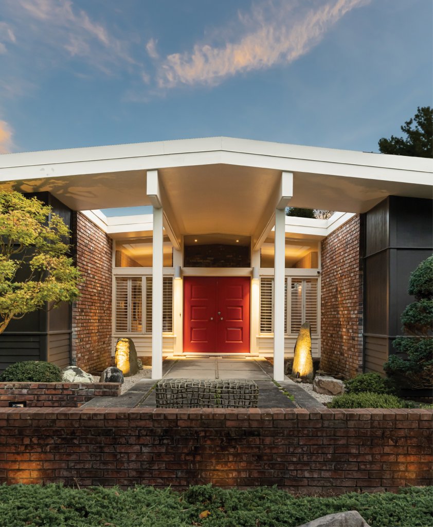 Step inside a home designed by Bert King, the architect behind some of the Asheville area’s most distinctive dwellings. An Asheville home maintains the timeless style of a revered local architect, with the owners’ artistic enhancements.