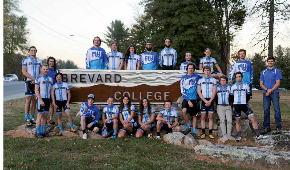 Brevard College mountain bikers