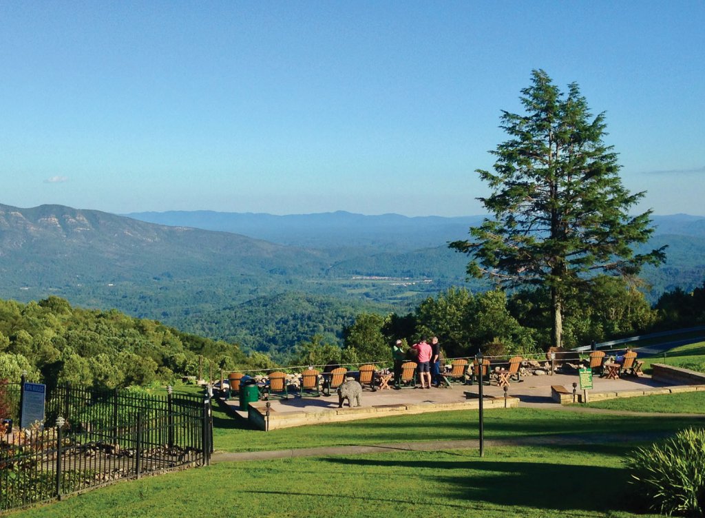 The sprawling view from the Little Switzerland Inn