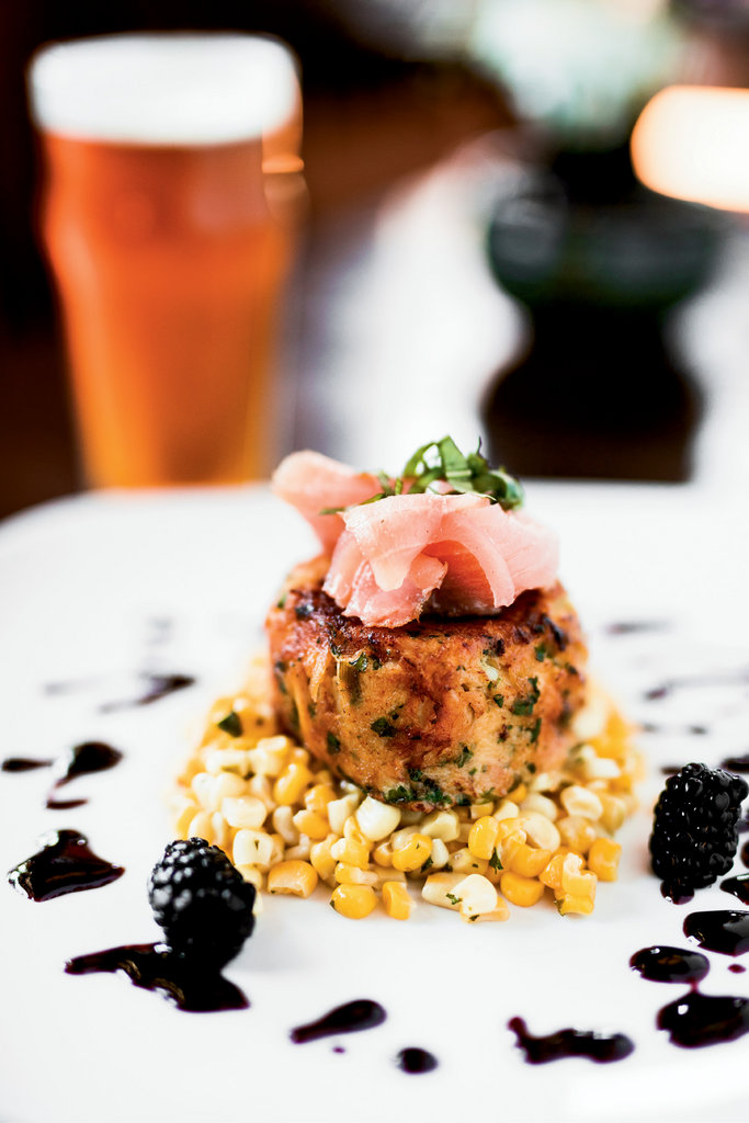 Mountain Style: The Bistro’s location in downtown Bryson City offers fine American dining in a boutique hotel. Entrées include the savory, sweet, and smoky crab cake, served with fresh corn, blackberry coulis, and topped with wild Sockeye salmon.