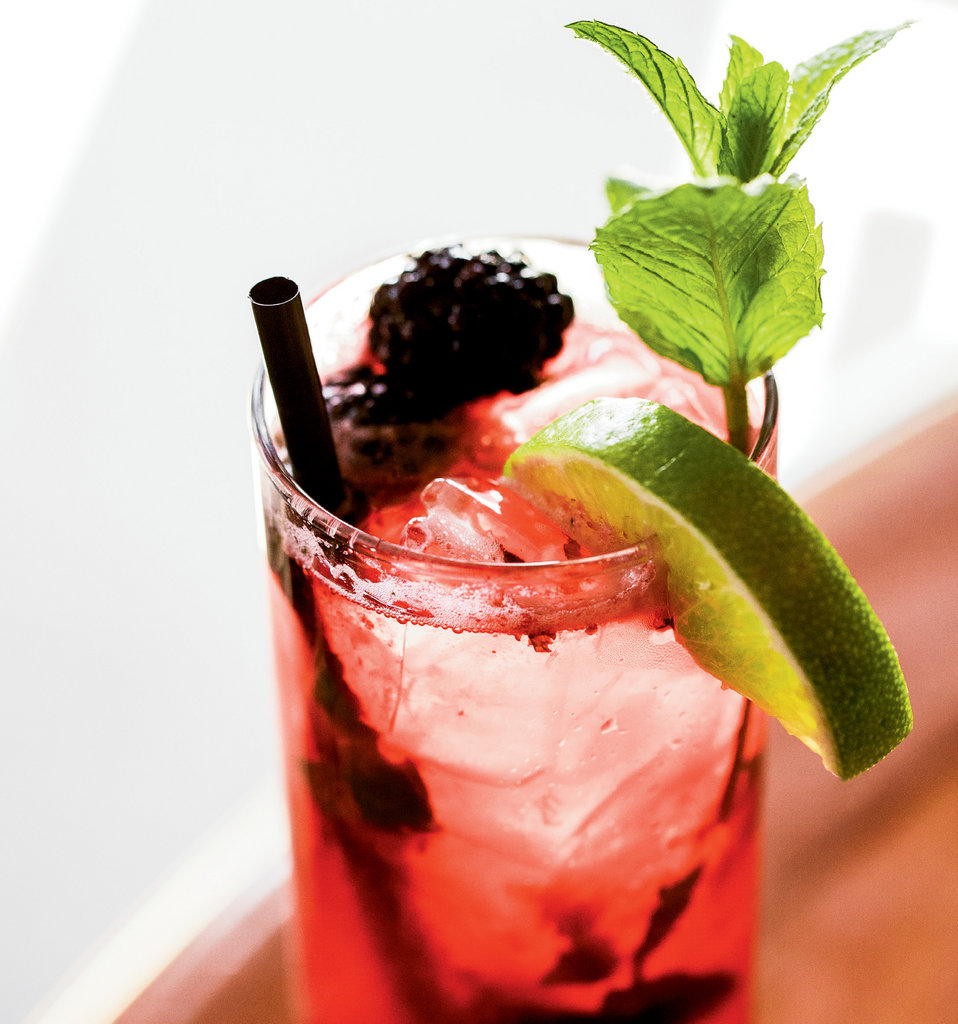 Summer Sipper: The blackberry mojito craft cocktail from The Bistro at the Everett Hotel in Bryson City