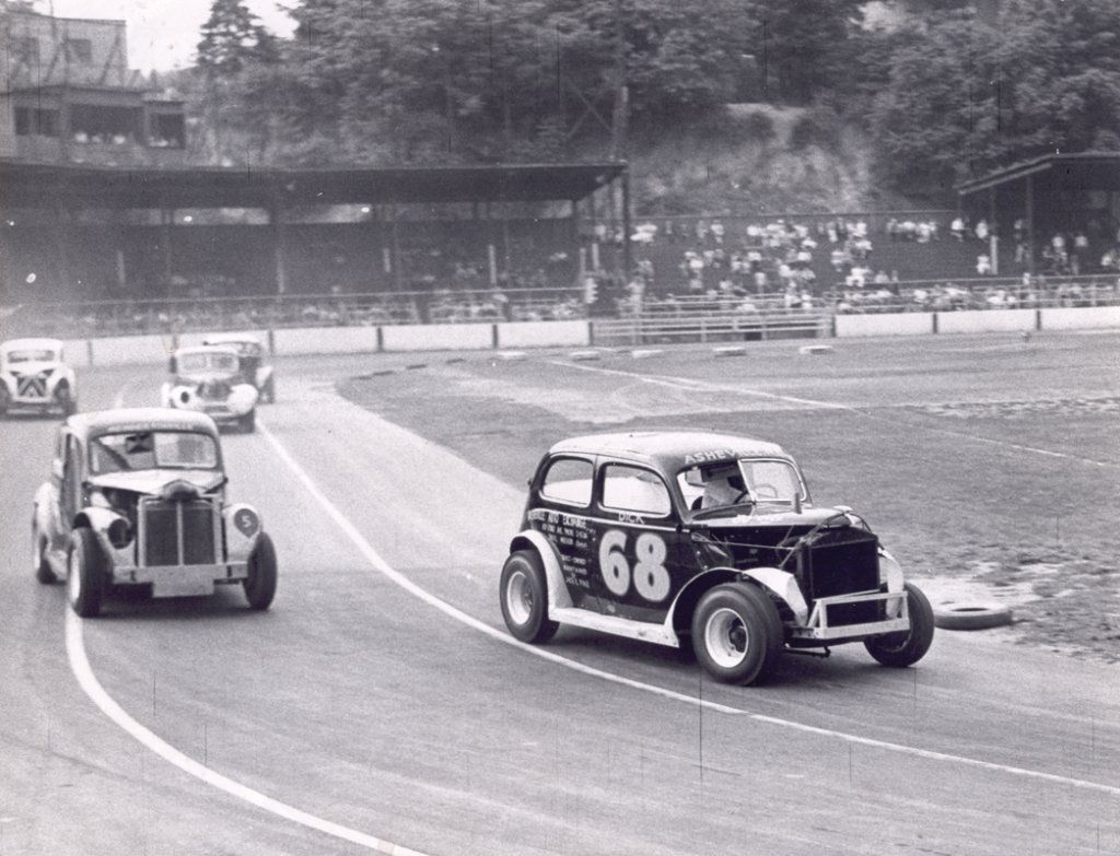 During McCormick Field’s hiatus from baseball, the stadium hosted stock car races beginning in 1956.