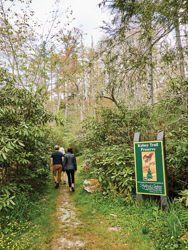 The Kelsey Trail Preserve entrance.