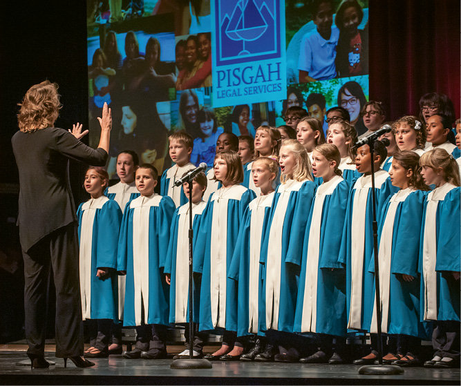 The Academy of the Arts Youth Choir from First Baptist Church of Asheville performed.
