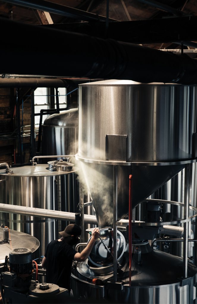 Brewing beer from scratch requires precision and proper equipment. Large metal vats, called fermentation vessels (or fermenters) hold ingredients in place as yeast ferments, creating specific types and flavors of beer.