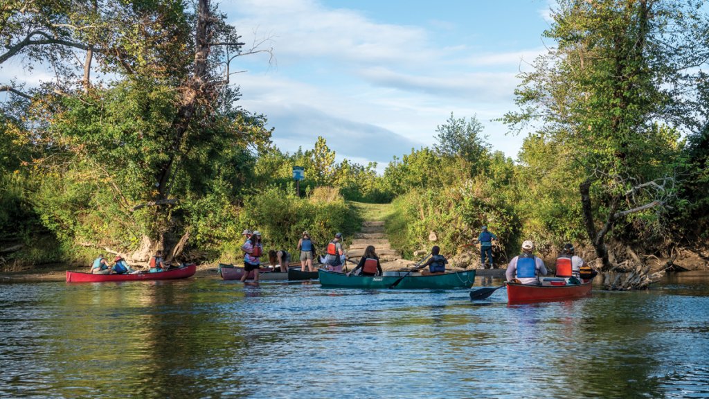 The Paddle Trail at Mud Creek is a launch point for boating.